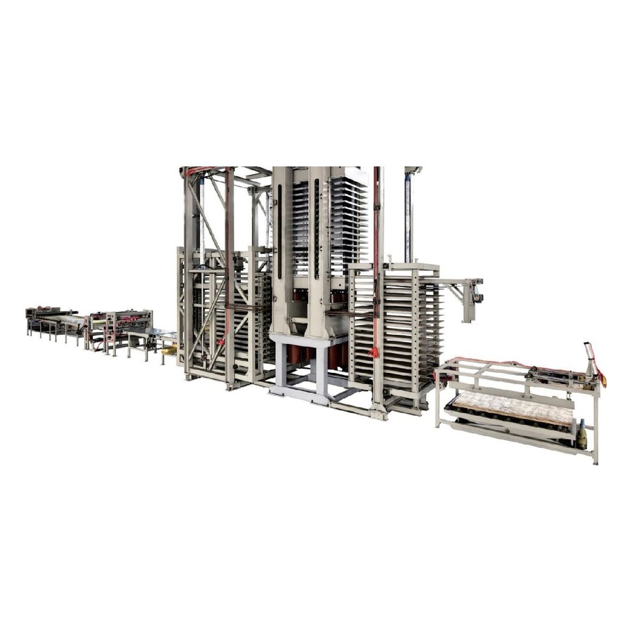 Melamine laminating line